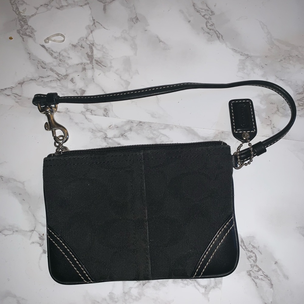 Black Coach Wristlet